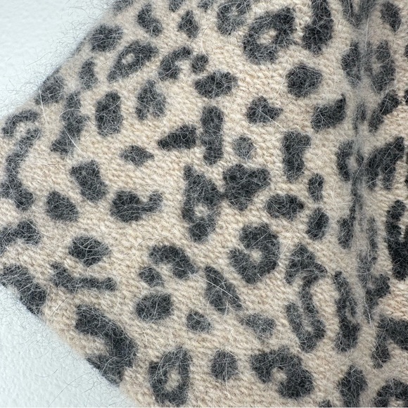 Anthropologie Leifsdottir Rabbit Hair Sleeves Wool Cashmere Sweater Size Medium - Picture 5 of 11